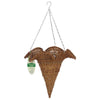 Gardman Rattan Hanging Bowl Planter Brown