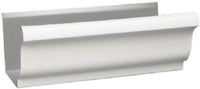 Gutter, White Steel, 4-In. x 10-Ft. (Pack of 10)