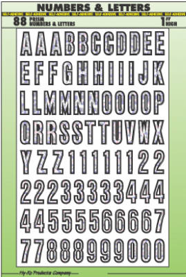 Hy-Ko 1 in. Silver Vinyl Letters and Numbers 0-9, A-Z Self-Adhesive 1 pk (Pack of 5)