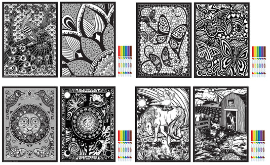 Rose Art Ddh22 11 X 15 Fuzzy & Line Art Poster Assorted Styles