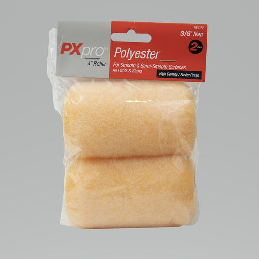 PXpro Polyester 4 in. W X 3/8 in. Mini Paint Roller Cover 2 pk