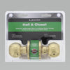 Ultra Security Polished Brass Passage Knob Right or Left Handed