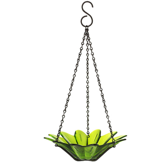 Couronne  Lime  Wild Bird  10.1 oz. Glass  Hanging Bowl  Bird Feeder  1 ports