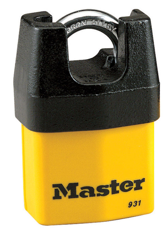 Master Lock 2.125 in.   H X 2-1/8 in.   W X 2-1/8 in.   L Steel Dual Ball Bearing Locking Padlock 1