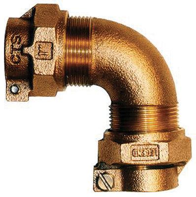 Codo de servicio de agua, sin plomo, CTS PAK x PAK, 3/4 pulg.