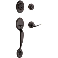 Kwikset SmartKey Chelsea Venetian Bronze Handleset Right or Left Handed