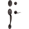 Kwikset SmartKey Chelsea Venetian Bronze Handleset Right or Left Handed