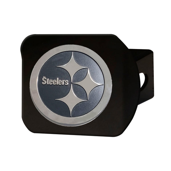 NFL - Pittsburgh Steelers Black Metal Hitch Cover