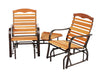 Jack-Post  Woodlawn  2 person  Bronze  Steel  Woodlawn  Tete-A-Tete Glider