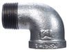BK Products  2 in. FPT   x 2 in. Dia. MPT  Galvanized  Malleable Iron  Street Elbow