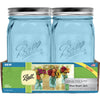 Ball  Collection Elite  Wide Mouth  Canning Jar  1 qt. 4 pk