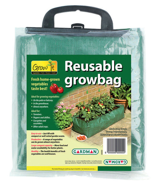 Gardman 16 in. W Plastic Planter Bag Green
