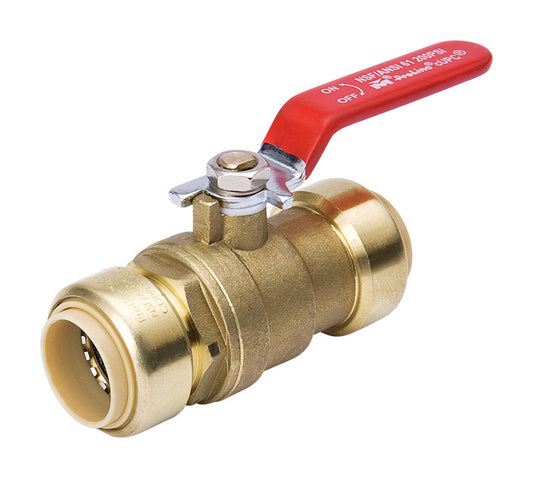BK Products ProLine 1 in. Brass Push Fit Ball Valve Full Port