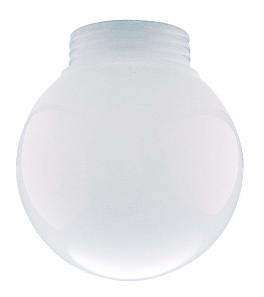 Westinghouse White Glass Threaded Neck Replacement Globe 6 Dia. in. for Lighting Fixture (Pack of 6)