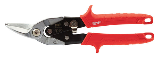 Milwaukee  10 in. Forged Alloy Steel  Left Serrated  Aviation Snips  22 Ga. 1 pk