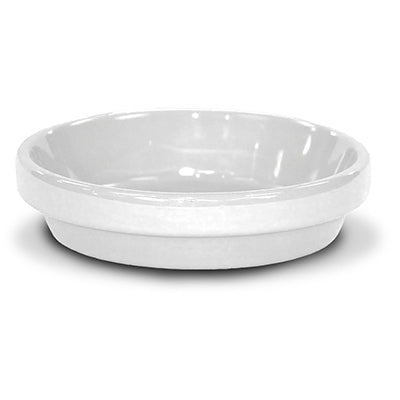 Saucer, White Ceramic, 7.75 x 1.75-In. (Pack of 10)