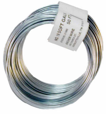 14-Gauge Galvanized Smooth Wire, 580-Ft.