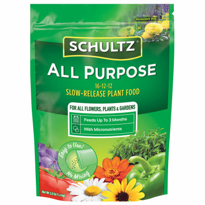 All Purpose Slow-Release Plant Food, 16-12-12 Formula, 3.5-Lbs.