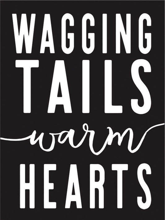 Open Road Brands Wagging Tails Warm Hearts Magnet Tin/Magnet (Pack of 4)