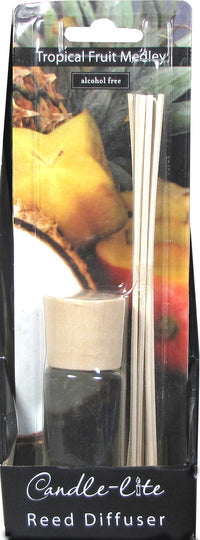 Candle lite 7422970 1.17 Oz Tropical Fruit Scented Mini Reed Diffuser (Pack of 4)