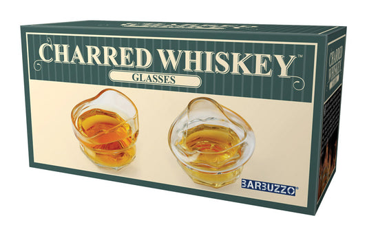Barbuzzo Charred Whiskey Glass 2 pk