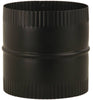 Imperial Manufacturing Group BM0049 8" Black Matte Double End Crimped Stovepipe Connector Union