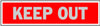 Hy-Ko English Keep Out Sign Aluminum 2 in. H x 8 in. W (Pack of 10)
