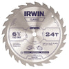 Irwin 6-1/2 in. D X 5/8 in. Classic Carbide Circular Saw Blade 24 teeth 1 pk