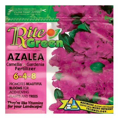 Rite Green Azalea , Camellia , Gardenia Fertilizer 6-4-8 Granules 4 Lb.