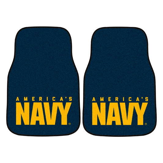 U.S. Navy Carpet Car Mat Set - 2 Pieces
