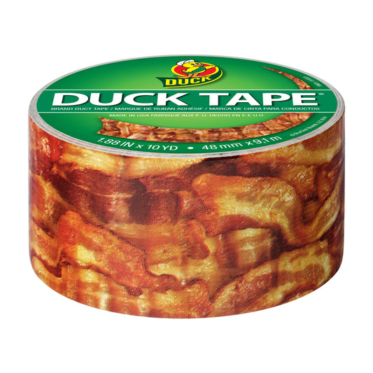 Duck  1.88 in. W x 10 yd. L Multicolored  Bacon  Duct Tape