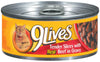 9 Lives 79100-00325 5.5 Oz Real Beef In Gravy 9Lives® Canned Cat Food (Pack of 24)