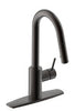 Ultra Faucets Euro One Handle Oil Rubbed Bronze Pull-Down Kitchen Faucet