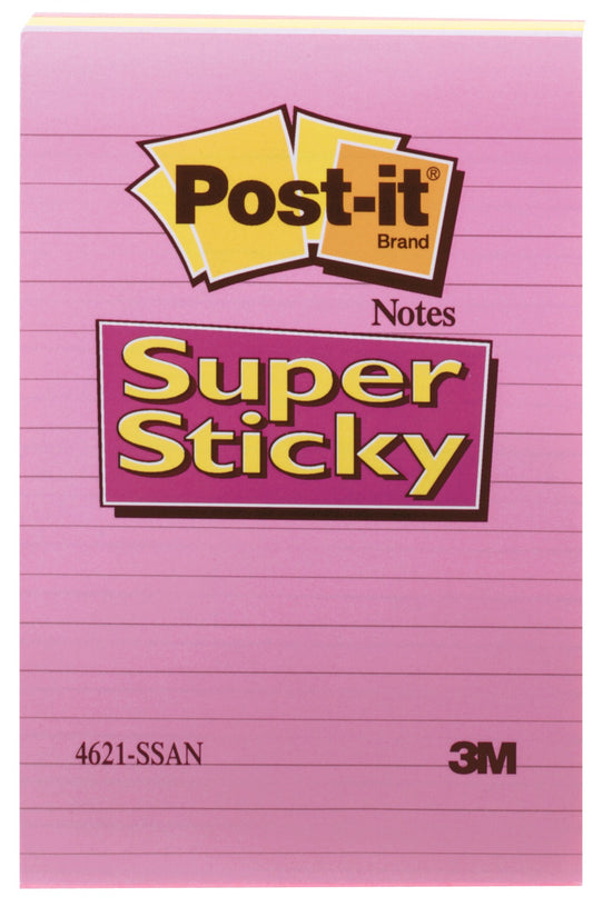 Post it 4621-SSAN Lined Post-It® Super Sticky Notes