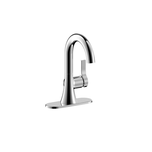 Ultra Faucets Nita Polished Chrome Single-Hole Bathroom Sink Faucet 4 in.