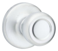 Kwikset  Mobile Home  Satin Chrome  Steel  Passage Door Knob  3  Right or Left Handed