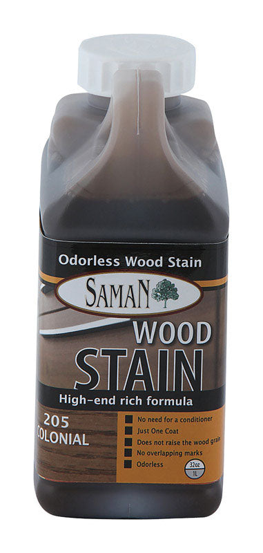 Saman Semi-Transparent Colonial Water-Based Wood Stain 32 oz