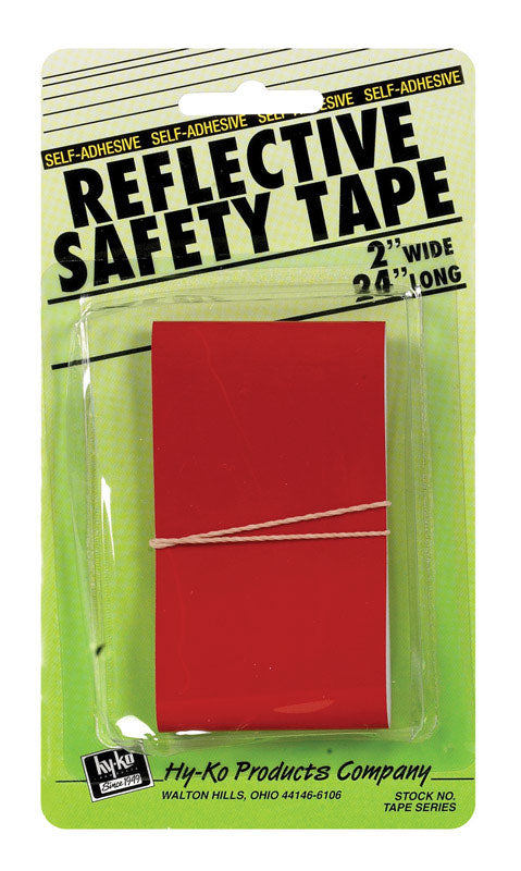 Hy-Ko 24 in. Rectangle Red Reflective Safety Tape 5 pk (Pack of 5)