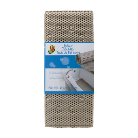 Duck Softex 36 in. L X 17 in. W Taupe PVC/Polyester acre Bath Mat Latex Free (Pack of 4).