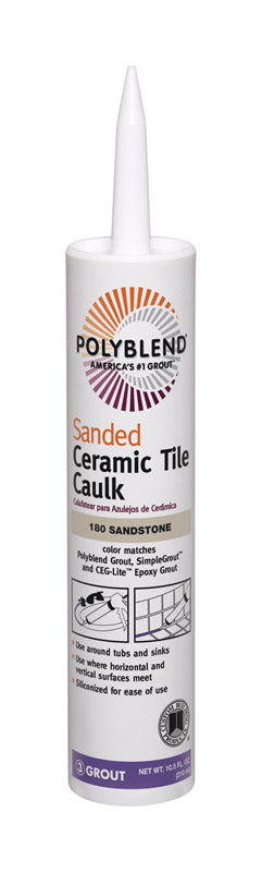 Custom Building Products  Polyblend  Sandstone  Siliconized Acrylic  Caulk  10.5 oz.