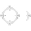 QEP 1.5 in.   H X 1.5 in.   W X 0.5 in.   L Plastic Tile Spacer 150 pk