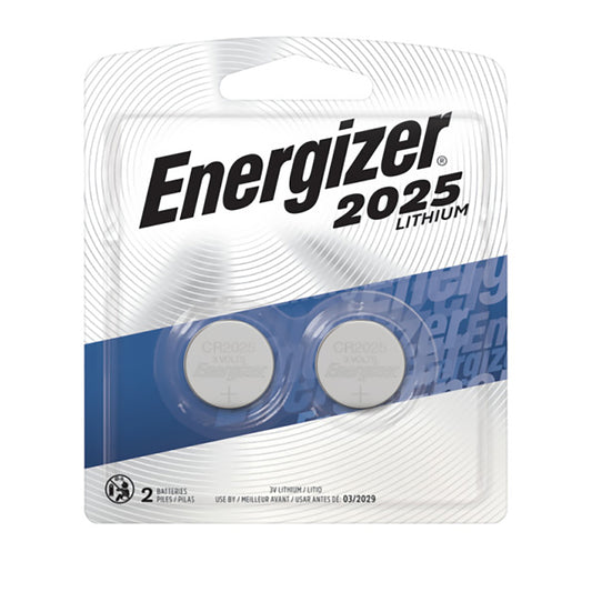 Energizer Lithium 2025 3 volt Electronic/Watch Battery 2 pk