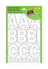 Hy-Ko  3 in. White  Vinyl  Self-Adhesive  Letter and Number Set  0-9, A-Z  184 pc.