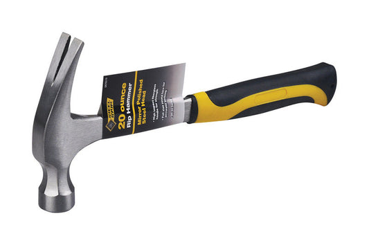 Steel Grip 20 oz Smooth Face Rip Hammer Fiberglass Handle