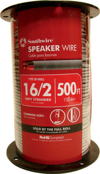 Southwire  500 ft. 16/2  Stranded  Audio  Speaker Wire