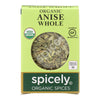 Spicely Organics - Organic Anise Whole - Case of 6 - 0.3 oz.