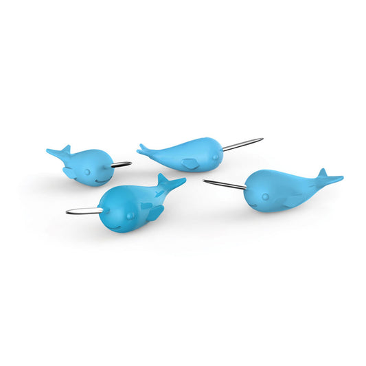 Fred Narwhal Push Pins Metal 20 pc