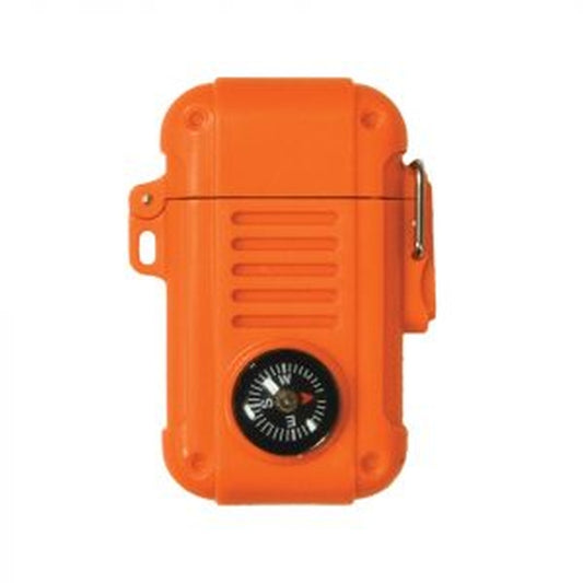 UST Brands Wayfinder Orange Wind-Resistant Butane Lighter 2.38 L in. with Compass