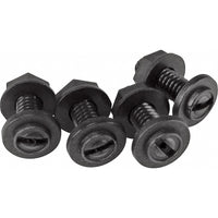 Bell Black Metal/Nylon License Plate Fasteners