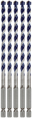 BluGranite Turbo Hammer Drill Bit, Carbide, 1/4 x 4 x6-In., 5-Pk.